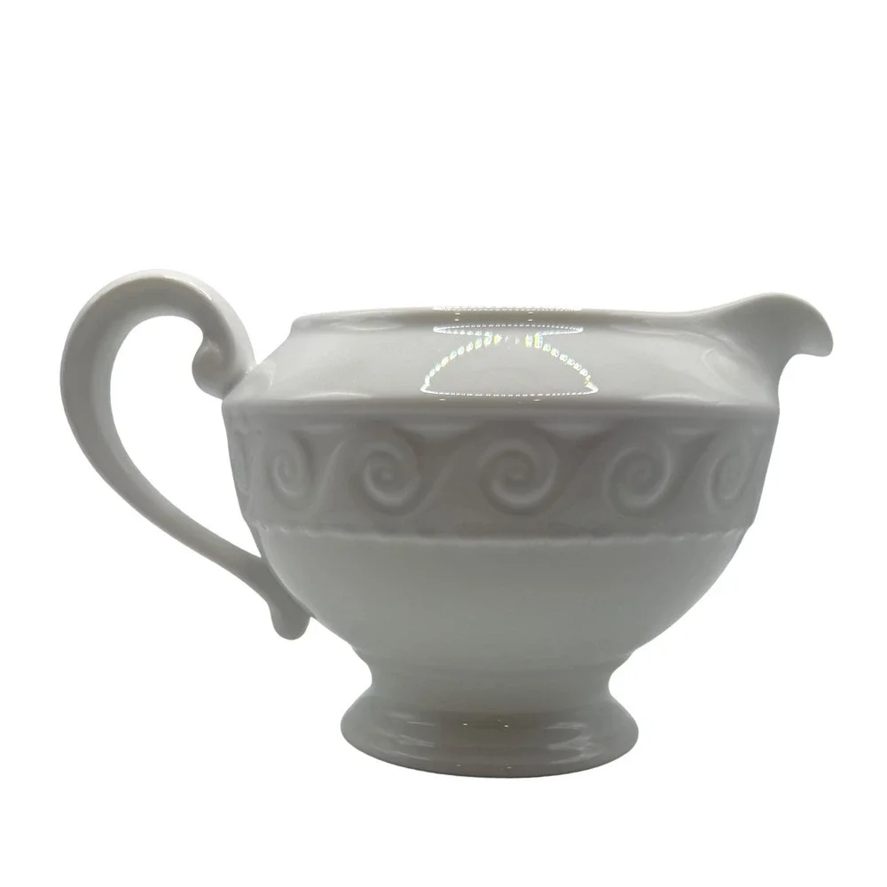 Bernardaud Limoges Louvre Blanc Gravy Boat White Porcelain‎ Pitcher France